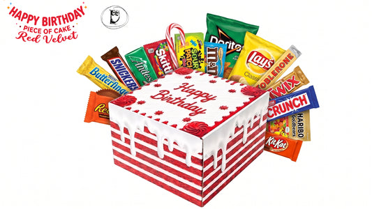 סוויטבוקס יומולדת חתכת עוגת רד ולווט - Piece Of Cake- Red Velvet SweetBox