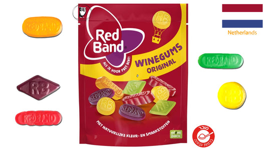 סוכריות גומי יין -  Red Band Winegums Original