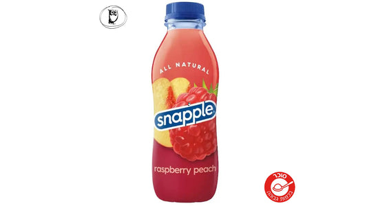 סנאפל תה קר בטעם פטל ואפרסק - SNAPPLE RASPBERRY PEACH